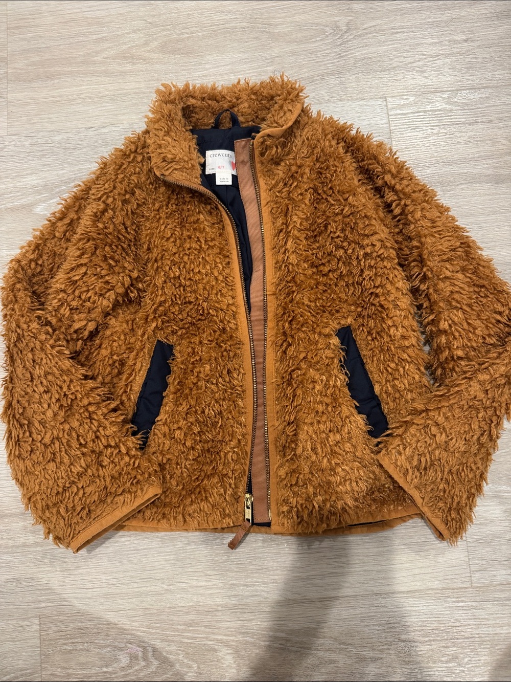 CREWCUTS FAUX FUR SHERPA JACKET